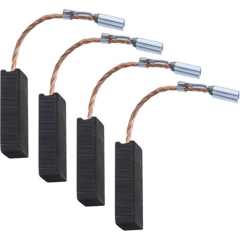 Lot de 2 paires de balais de carbone compatibles avec GBH 2-24 DFR/GBH 2-24 RLE/GBH 2-24 DSR/GBH 2-24 DSE Marteau perforateur rotatif outils électriques 5 x 8 x 19,5 mm (1/5)
