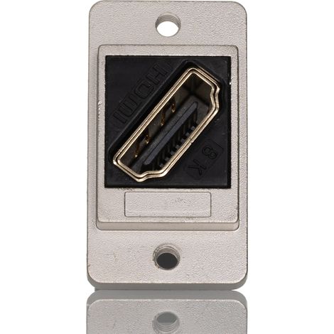 Connecteur HDMI traversant RS PRO Femelle vers Femelle Traversée de panneau 1 voies 29 mm x 35.5 mm x 19 mm Droit ( Prix pour 1 )
