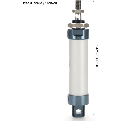 25 mm Zylinderdurchmesser, 50 mm Hub, einkolbeniger Mini-Pneumatikzylinder, doppeltwirkend (1/5)