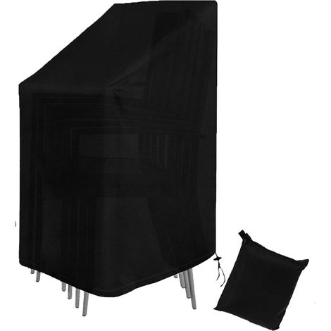 Schutzhülle für Gartenstühle 75x75x120cm, wasserdicht & UV-beständig, 420D Oxford (1/5)