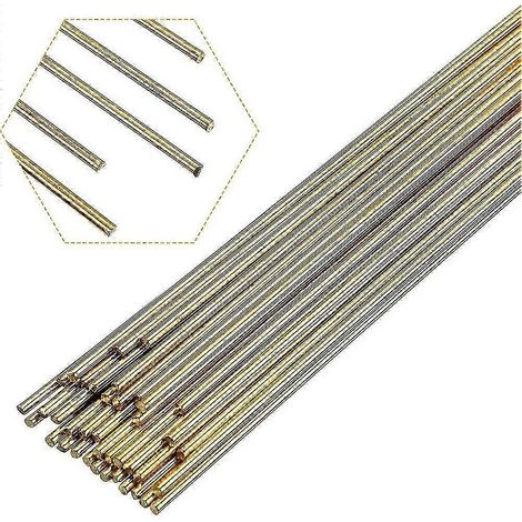 42 tiges de laiton de 1,5 mm pour soudage et brasage, en alliage de cuivre massif, compatibles avec les outils de bricolage tels que les poinçons à dérive, les poignées et les tours - JXLGV (1/5)