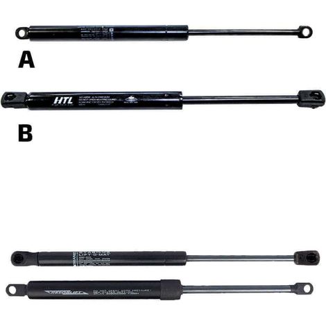 Hidráulicos para canapé abatible  Juego de 2 hidráulicos B (cama 135 cm)