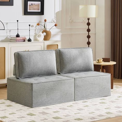 Fauteuil 1 place compact, petit canapé confortable pour salon, chambre, chambre d’amis ou enfant (1/5)