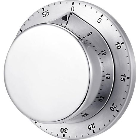 Minuterie de cuisine mécanique en magnétique avec alarme puissante pour la cuisson mécani Acier inoxydable Acier (1/5)