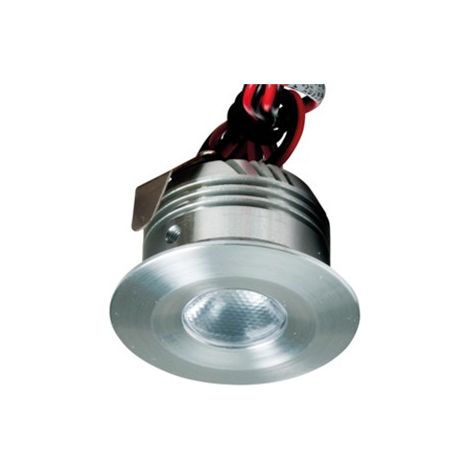 Encastré BALI LED 4 rond fixe alu brossé 3000K 2,5W IP44 - EUROPOLE - 461120 (1/3)