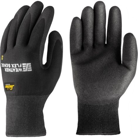 GUANTES WEATHER FLEX SENSE PAR NEGRO 10
