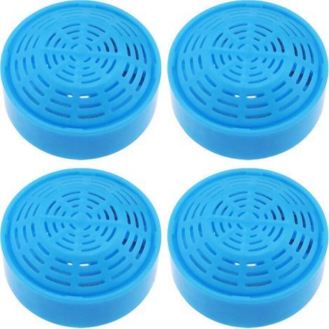 Lote de 4 filtros para fuente de agua para gatos: filtro de repuesto para fuente de agua para gatos de 2 l, 4 filtros de carbón, filtro redondo de acero inoxidable, bomba de repuesto para (1/5)