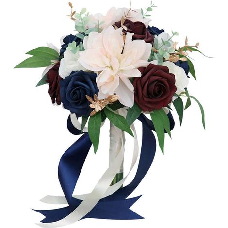 Brautstrauß mit täuschend echter Haptik – Rosen-Wurfstrauß für die Hochzeit (1/5)