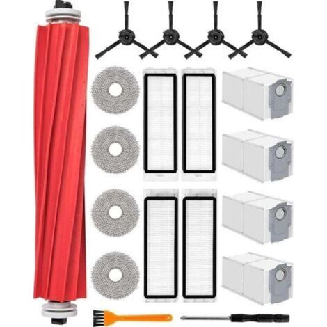 19-teiliges Zubehörset für den Roborock Q Revo Saugroboter, Ersatzteile mit 1 Hauptbürste, 4 Wischmopps und 4 Pads (1/4)