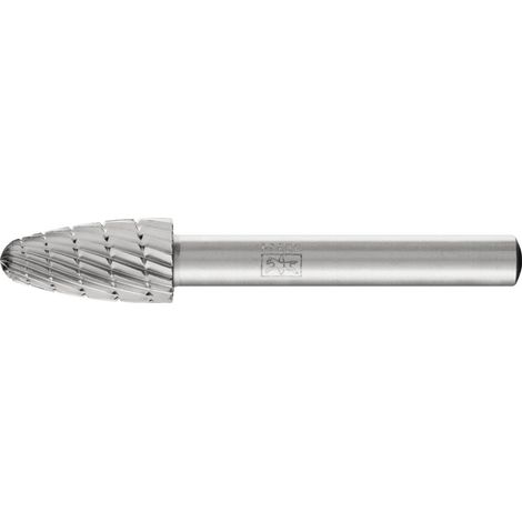 PFERD TOOLS HSS Frässtift Baumform H Ø 10x20mm Schaft-Ø 6 mm Z 3 universal mittel fein Spanbrecher (1/3)