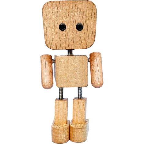 Figurine En Bois Balançoire - 3 2 Pouce - Pour Tableau De Bord Voiture - Avec 12 Accessoires Magnétiques - Lot De 2 Pièces (1/5)