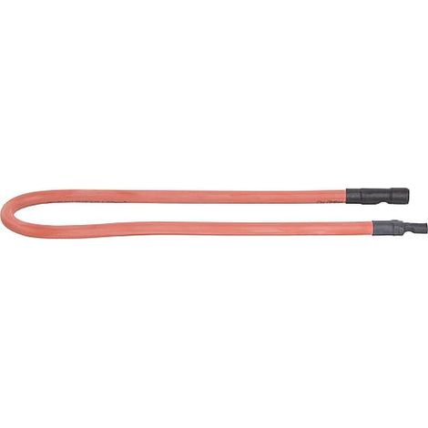Accessoires pour Transfo d allumage Cable d allumage silicone rouge, coupe a la longue des 2 cotes 4 mm prise 450 mm de long