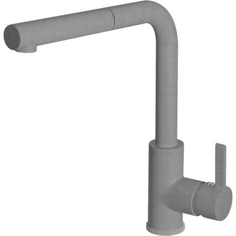 Rubinetto Miscelatore Cucina Quareco monocomando doccetta estraibile Grigio QMHC02GR (1/3)