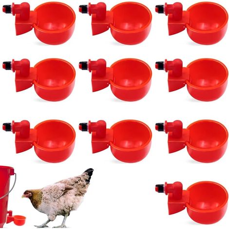Kit d'abreuvement pour volailles en 10 pièces, abreuvoir automatique pour volailles, abreuvoir à monter soi-même, adapté aux poussins, canards, oies, dindes ou lapins. (1/5)