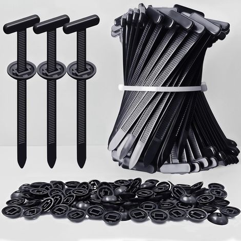 Fibbia di serraggio in nylon migliorata, universale, resistente, autobloccante, clip per cerniera per auto, fermo per cerniera ultra resistente per ufficio riparazioni, officina e scaffale (50 pezzi)