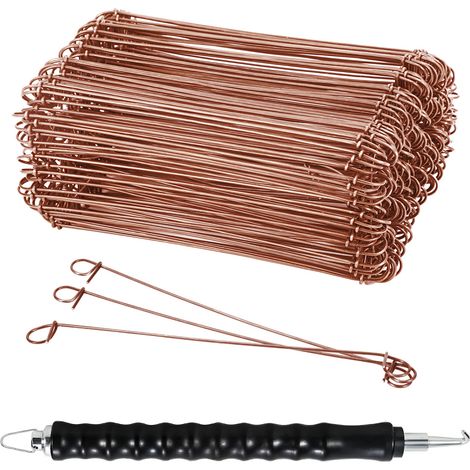 Randaco Encuadernadora automática profesional de alambre para barras de refuerzo Twister Gancho 1.0 x 140mm (1000 uds.) (1/5)