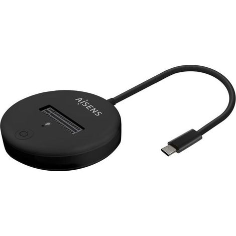 Dock USB Tipo-C para SSD M2 SATA/NVMe Aisens ASUC-M2D013-BK/ Negro (1/4)