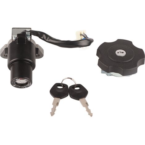 Kit de interruptor de encendido y tapón de combustible para motocicleta XT600 TW200 DT200R Serow 225, 2 llaves, fácil instalación. (1/4)