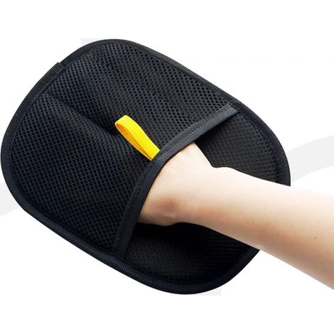 Gants noirs pour enlever les poils d'animaux, lavables et réutilisables, adaptés aux chats et aux chiens, nettoyage de meubles