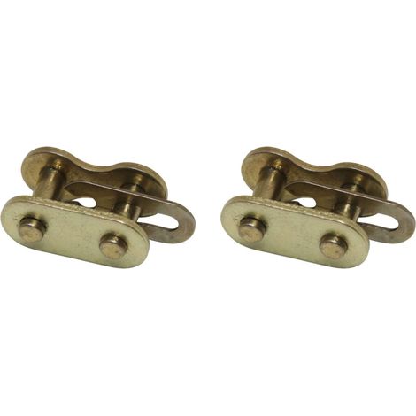 2x attache rapide kmc pas 420H renforcé or chaine cyclo mobylette moto pocket bike quad