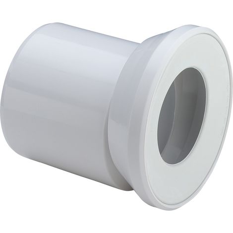 WC Anschlussstutzen 3815.1 in 255mm Kunststoff weiss (1/5)