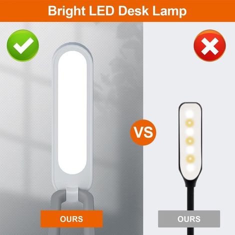 Lampada da scrivania per ufficio domestico, lampada a batteria, lampada ricaricabile, lampada pieghevole e portatile, striscia LED da scrivania 3 (1/5)