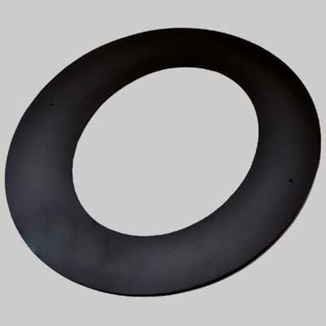 ROSONE A 45° NERO OPACO - Ø 150