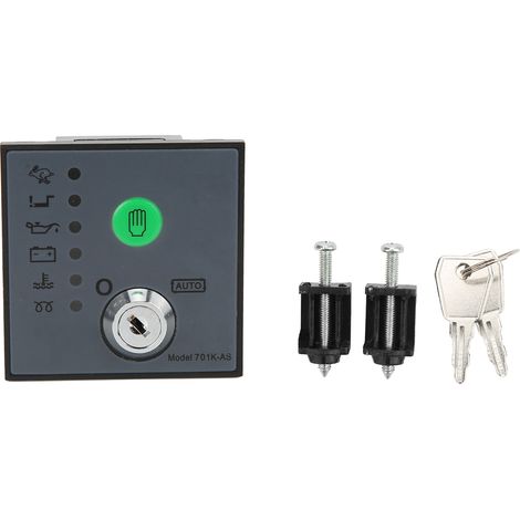 Contrôleur de démarrage manuel 701KAS pour générateur diesel, module de protection contre les surrégimes et contrôle de démarrage (1/5)