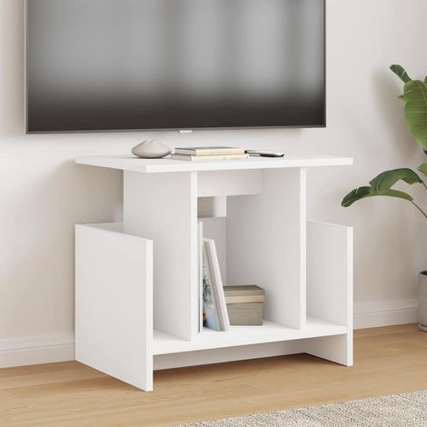 TV-Ständer 2 pcs Weiß 50 x 35 x 45 cm Holzwerkstoff