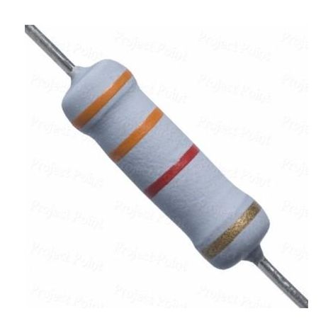 3K3 2W   Metall-Oxid-Widerstand 3,3K 2W 5%.