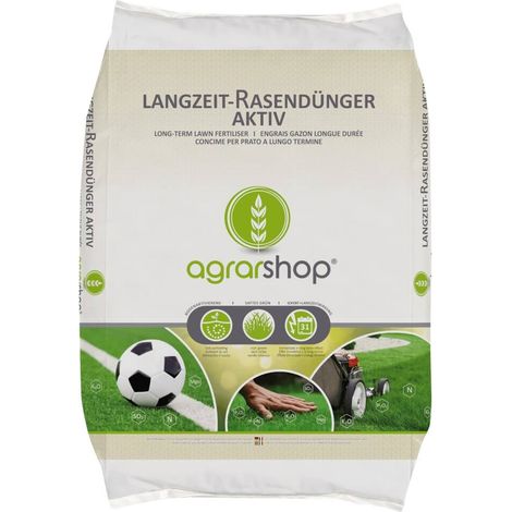 Agrarshop Langzeit-Rasendünger Aktiv 25 kg Sofort- und Langzeitwirkung 22-4-8 (1/5)
