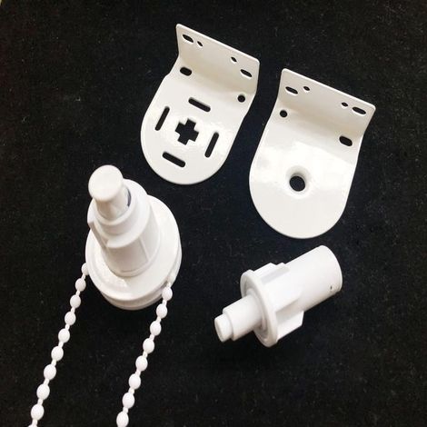 Store enrouleur de 25 mm avec pieds en fer, tête de tirage, mécanisme de levage du store, tête de tirage en métal et plastique, grosse tringle (1/5)