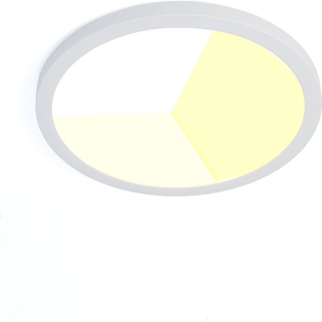 Plafón LED circular Ø300mm 24W IP44 blanco CCT (1/5)