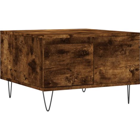 Maison Exclusive - Couchtisch Räuchereiche 55x55x36,5 cm Holzwerk