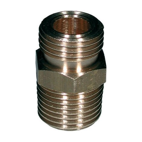 RACCORDO A NIPPLE IN OTTONE CON FILETTATURA DX/SX- 1/2 M. x 20/14- NOVAC- pezzi 1