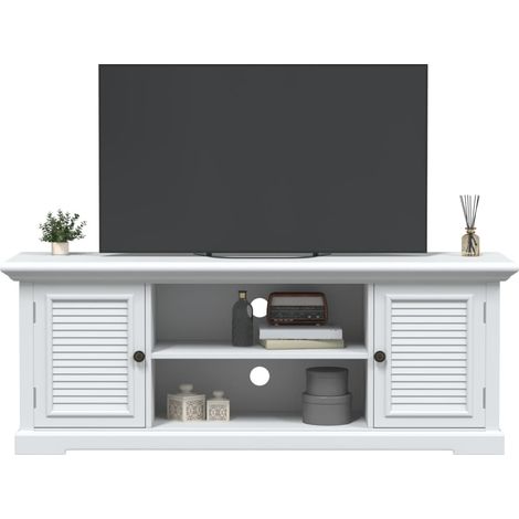 TV-Schrank Weiß 110x30x41 cm Holzwerkstoff