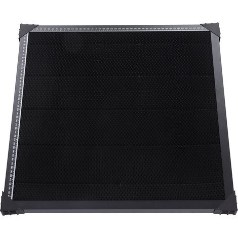 500x500mm Laserschneidtisch, Stahlplatte mit Aluminiumplatte, Gravierbett mit schneller Wärmeableitung, Frässtütze für Gravierer, robuster Arbeitstisch. (1/5)