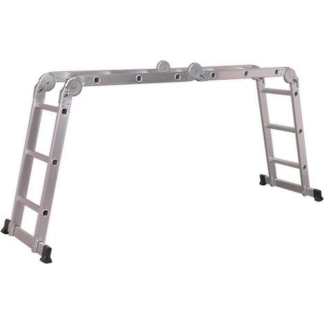 Sealey 4-Way Aluminium Folding Platform Ladder - BS EN 131