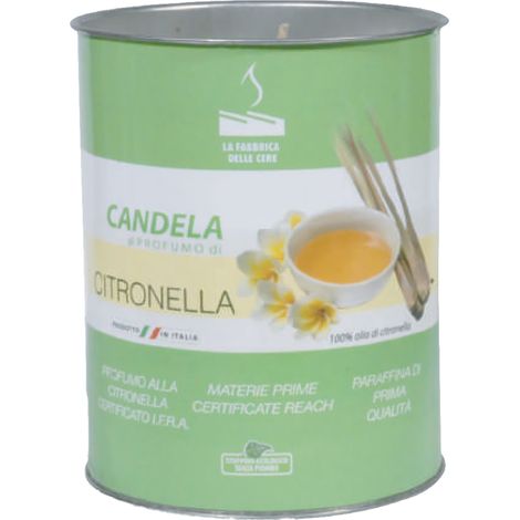 CANDELA ALLA CITRONELLA ECO cm 6 x 8- 30 pezzi  - Senza Marca