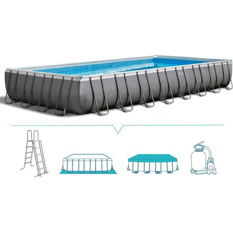 Intex Ultra Xtr Schwimmbad grau 975x488x132 cm (1/5)