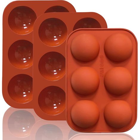 Lerykin lot de 3 Silikonformen Halbkreis 6 Mulden pour Kuchen Mousse (1/5)