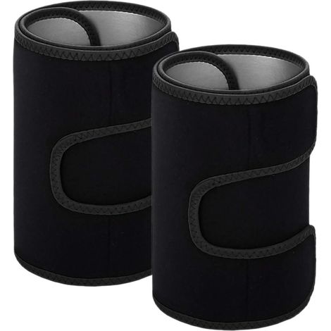 Paire bandes sudation cuisses néoprène réglables, fitness/yoga/boxe, transpiration/perte graisse (1/5)