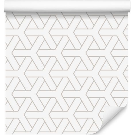 Papel pintado geométrico y minimalista para salón y dormitorio, 50x1000 cm. (1/5)