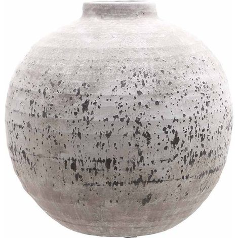Tiber Large Vase - Ceramic - L36 x W36 x H36 cm - Stone