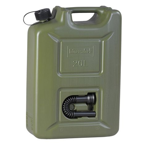 Hünersdorff Kraftstoff-Kanister PROFI (UN) 20 L oliv,UN-Zulassung,HDPE,schwarzes Zubehör (1/9)