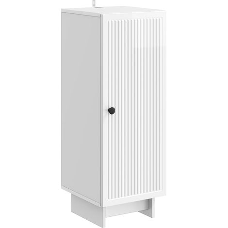 vidaXL Credenza Bianco Lucido 33 x 34,5 x 90 cm Legno