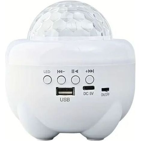 Enceinte Crezuo ciel étoilé coloré sans fil, effets lumineux LED, design mignon, basses puissantes (1/4)