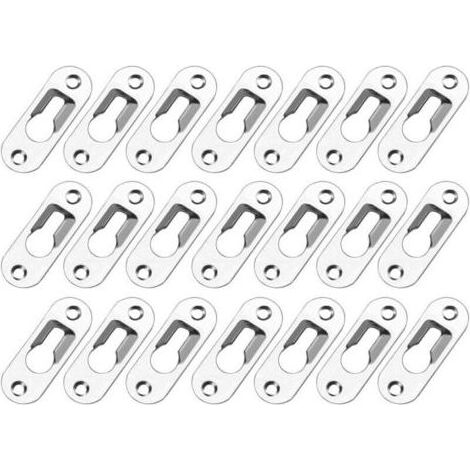 50 Stück Metall-Schlüssellochaufhänger, unsichtbare Clips, Metall-Schlüssellochaufhänger, Farblochclips, Metall-Schlüssellochaufhänger, Befestigungen für Schränke, Spiegel, Bilderrahmen, Kleiderschrän (1/5)