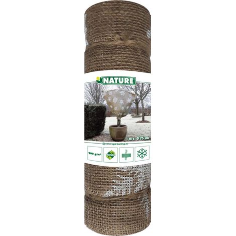 Housse d'hivernage jute naturel 200 g/m² Ø 75 x H100 cm - Nature (1/4)