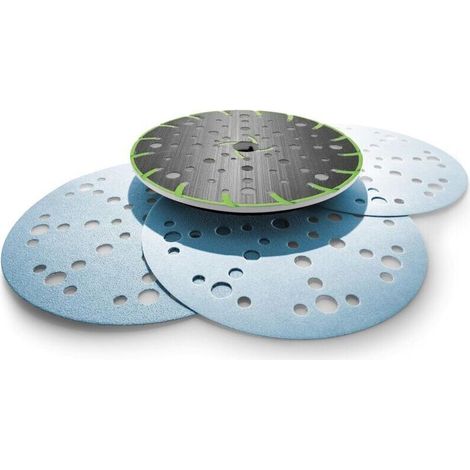 1 plateau de ponçage souple pour ponceuse excentrique Festool 150 mm –Filetage De Raccordement M8 (1/3)